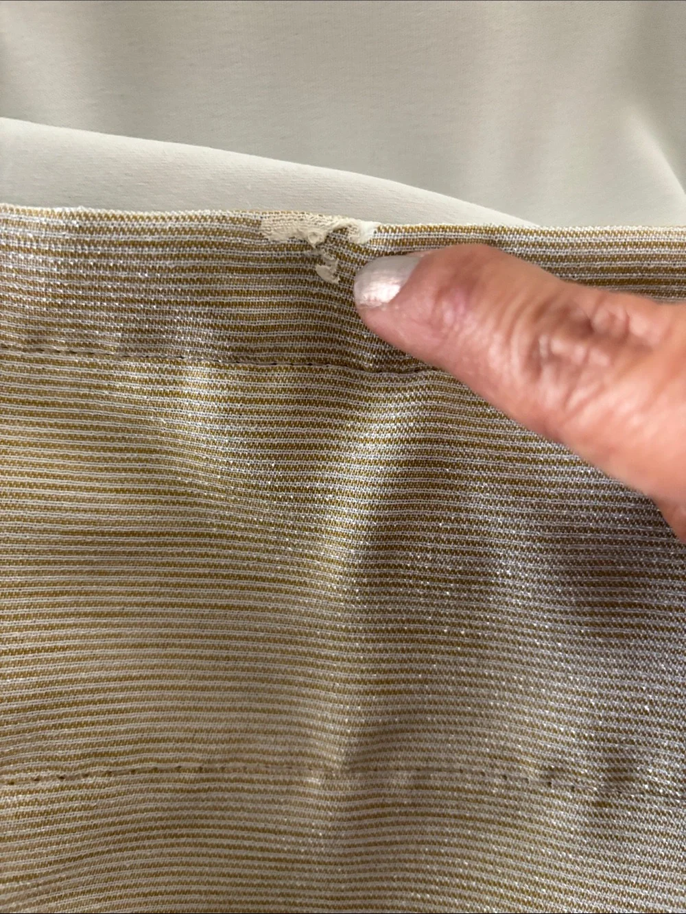 IKEA  Beige Curtain Panel with Rod-Pocket Header